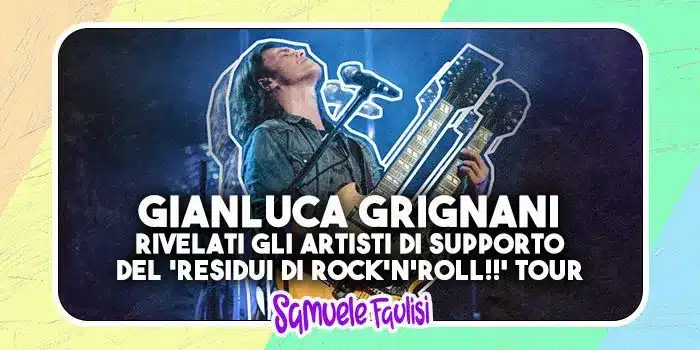 A poco più di una settimana di attesa dalla prima data del 'Residui di Rock'n'Roll' Tour, siamo felici di annunciare gli artisti in apertura che accompagneranno Gianluca in questo viaggio lungo lo stivale. 📍