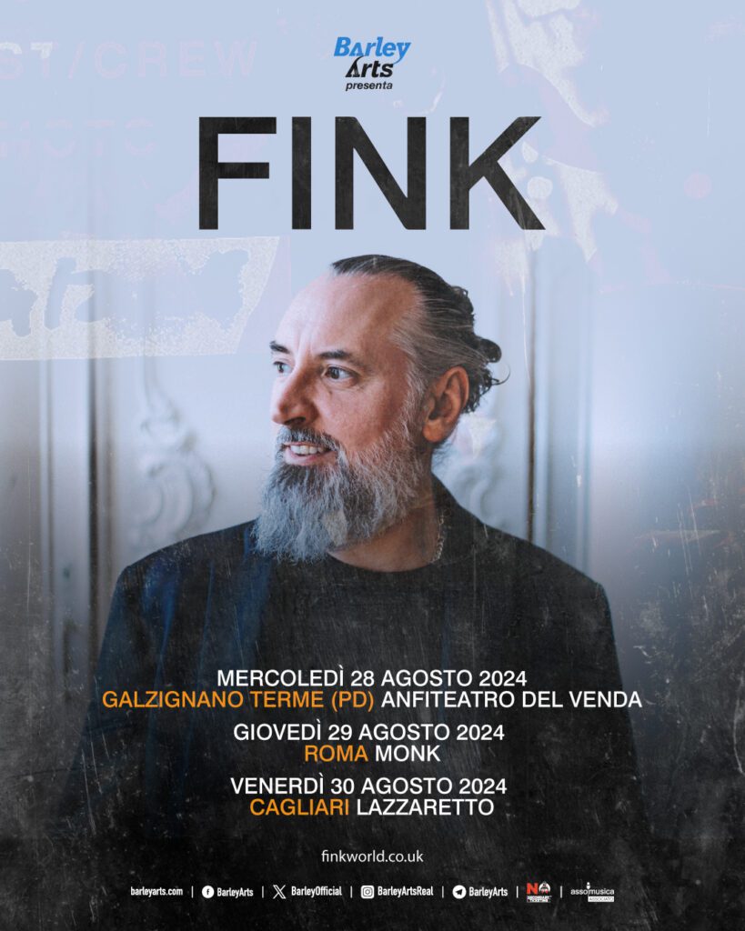 FINK: tre date acustiche in Italia questo Agosto