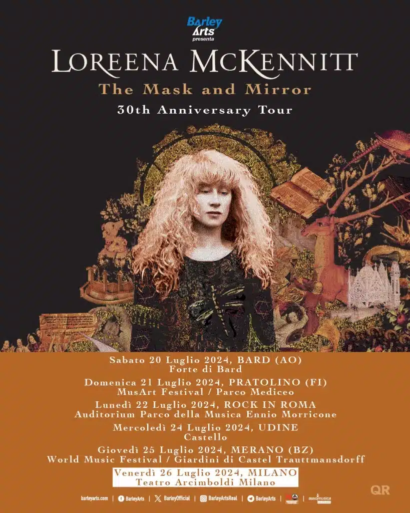 LOREENA MCKENNITT: Una Nuova Data a Milano al Teatro Arcimboldi!