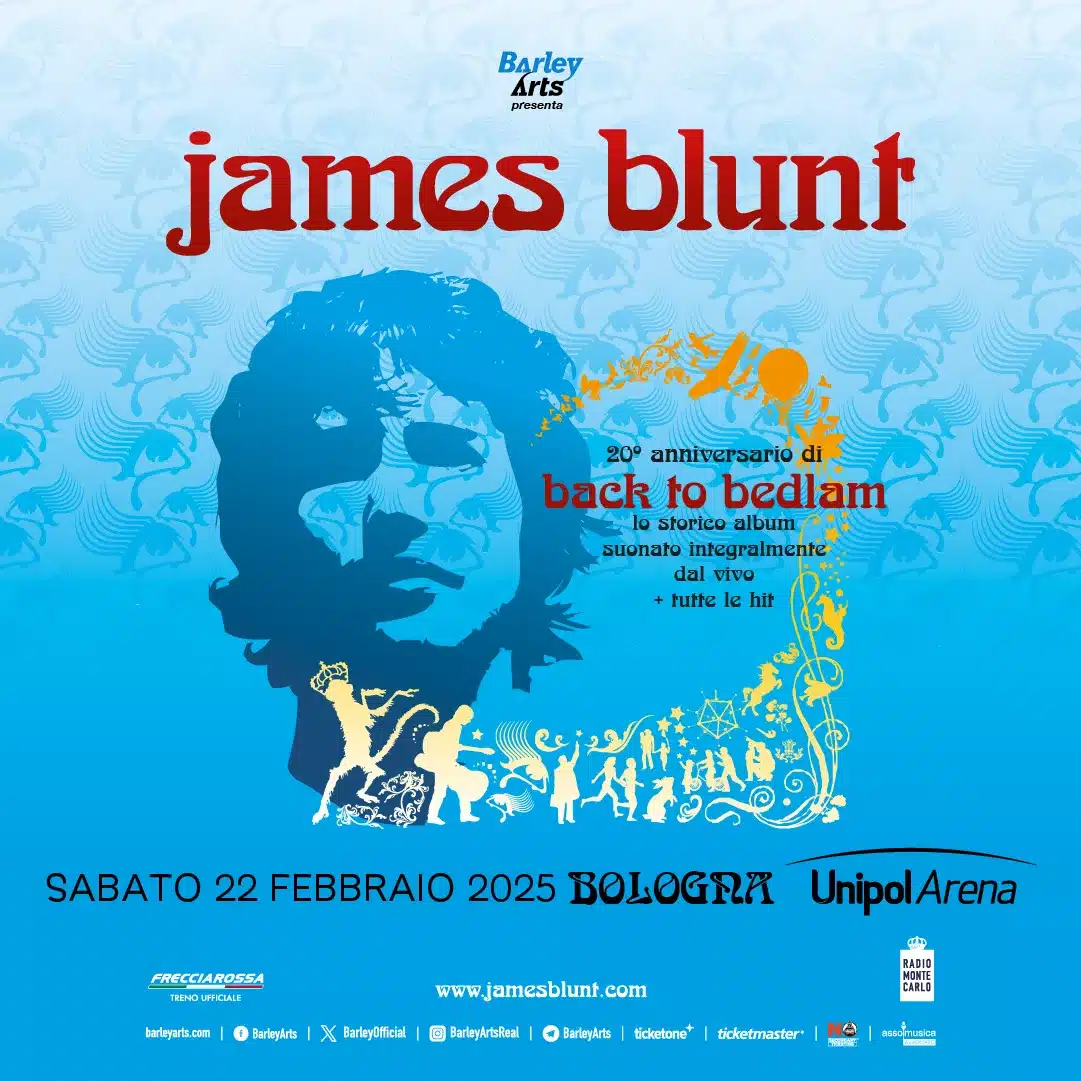 JAMES BLUNT: Un'Unica Data Italiana a Bologna per il "Back To Bedlam 20th Anniversary Tour"