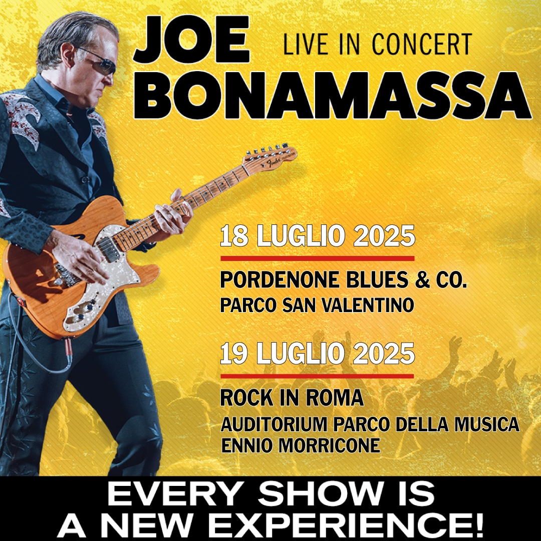 JOE BONAMASSA: Due Concerti in Italia nel 2025